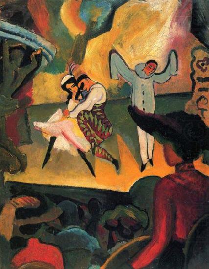 Russisches Ballett (I), August Macke